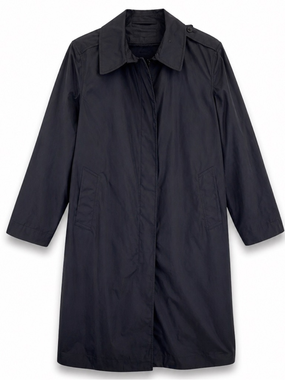 Vintage 1971 USA Made Military All-Weather Trench Coat Pile Lined Womens 18 LONG